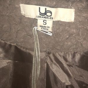 Faux? Fur sleeveless vest/cardigan